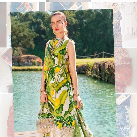 Vibrant Green and Yellow Floral Dress - Picture 1 of 3